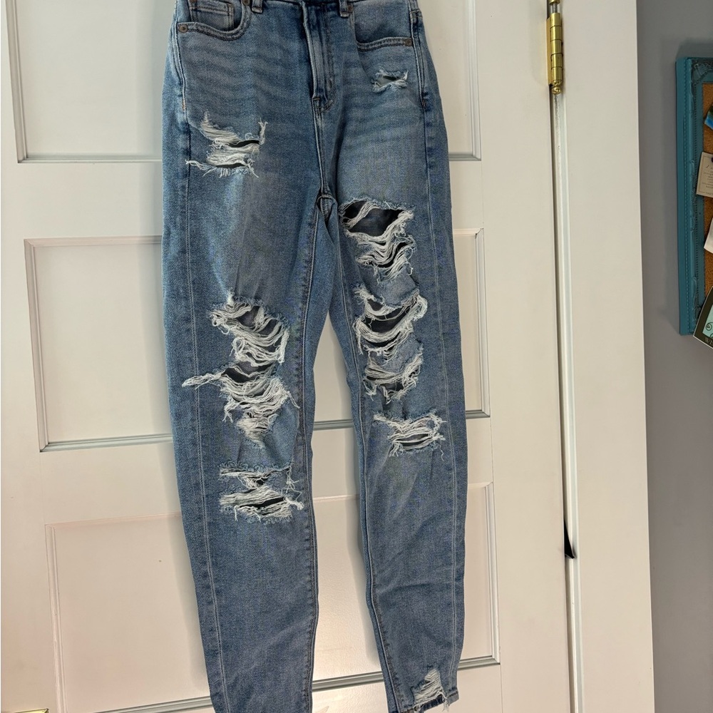 American Eagle Outfitters High Rise Blue Jeans